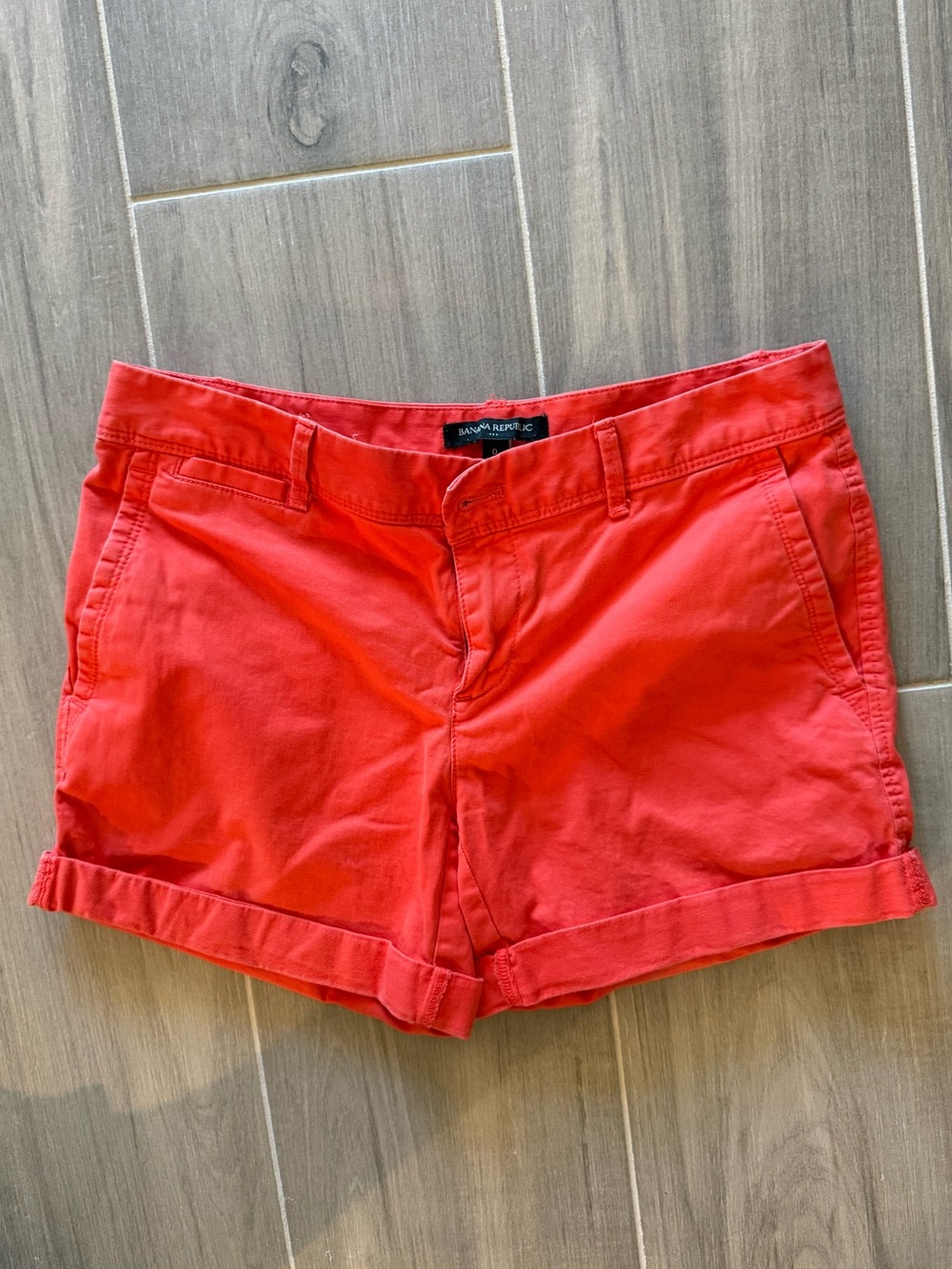 Banana Republic Orange Rolled-Hem Women's Shorts